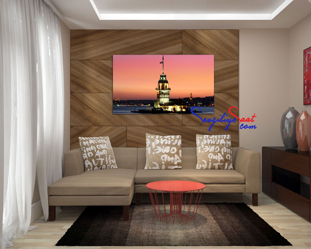 İstanbul Kız Kulesi Kanvas Tablo 70x50