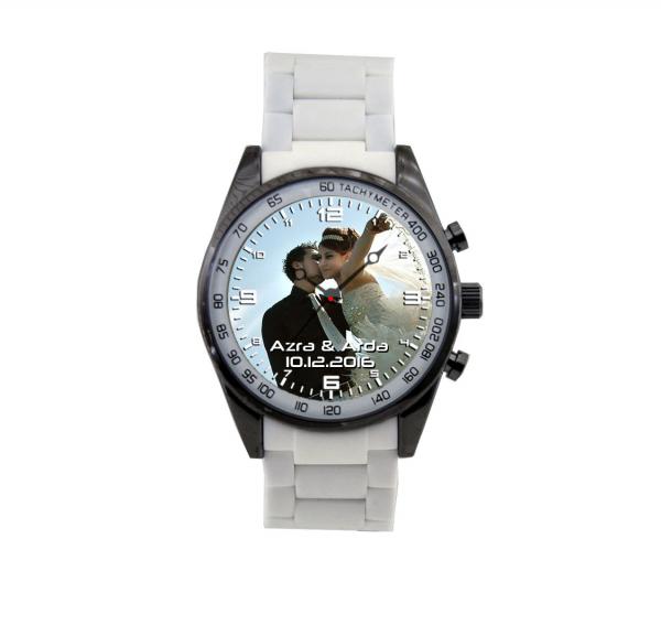 Beyaz Silikon Kordon ( Belonni ) Saat